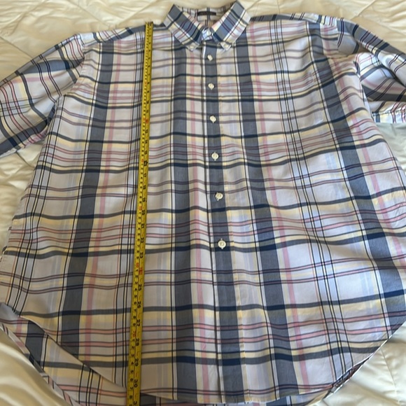 Norsport Brand 100% Cotton Long Sleeves Plaid Design Men’s Dress Shirt Medium - Picture 10 of 13